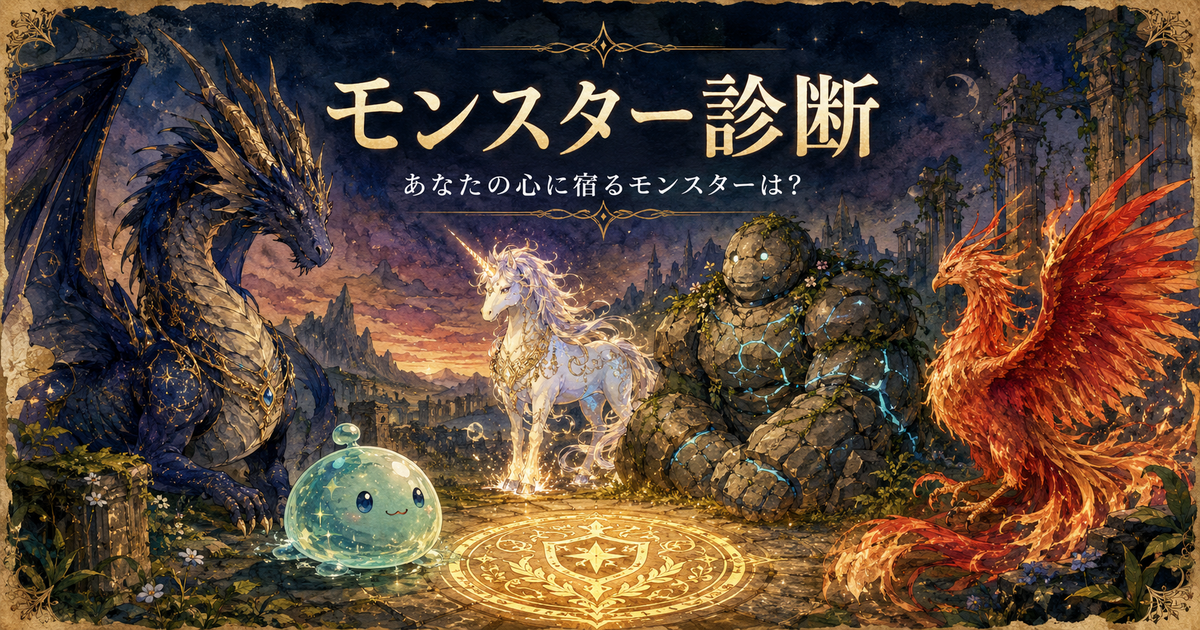 モンスター診断のアイキャッチ